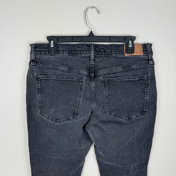 Madewell The Mid Rise Perfect Vintage Jeans Womens 31 Washed Black Rigid Denim - Picture 6 of 9